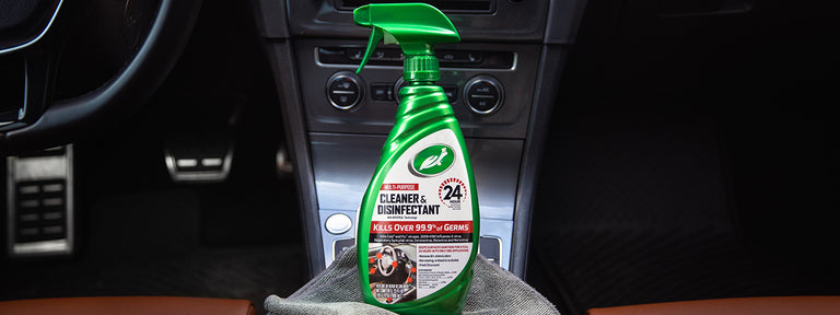 Safely sanitize the interior of the car step by step