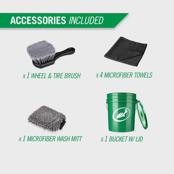 The four accessories in this kit are shown against a white background. 