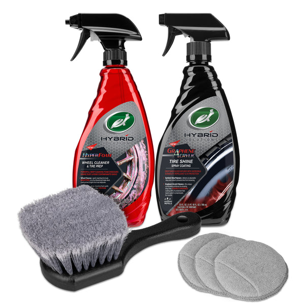 Hybrid Solutions ProAll Wheel Cleaner + Iron Remover and Graphene Tire  Spray Double Pack