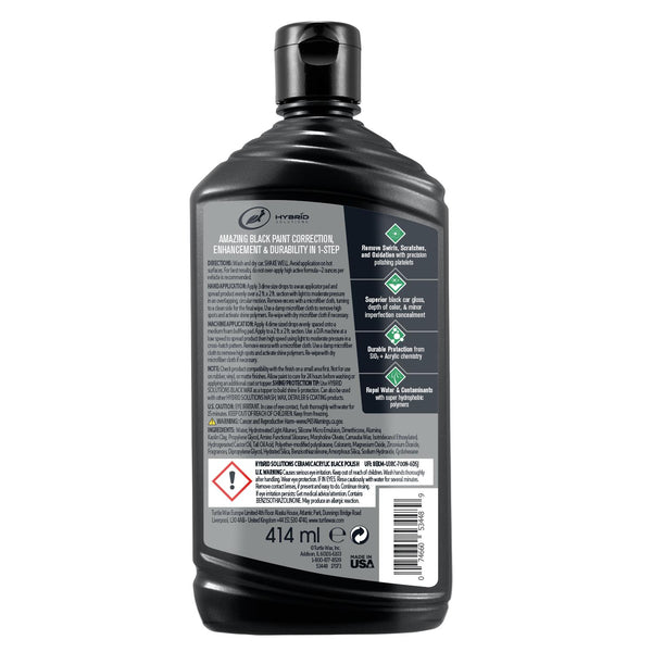 okpetroleum.com: Turtle Wax 53447 Hybrid Solutions Ceramic Acrylic Black  Spray Wax (16 oz Bottle)